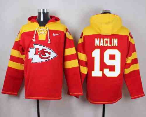 Nike Chiefs 19 Jeremy Maclin Red Hooded Jersey