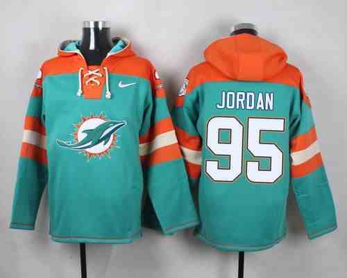 Nike Dolphins 95 Dion Jordan Green Hooded Jersey