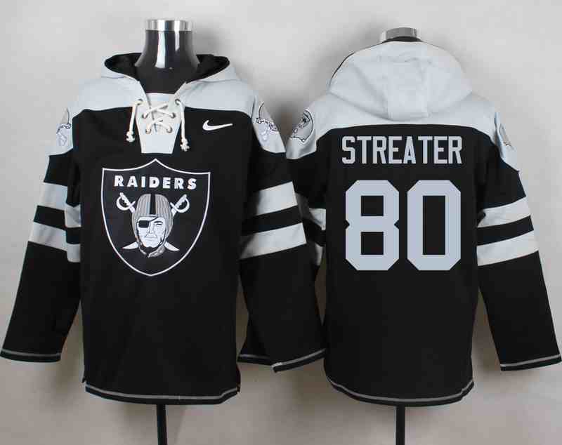 Nike Raiders 80 STREATER Black Hooded Jersey