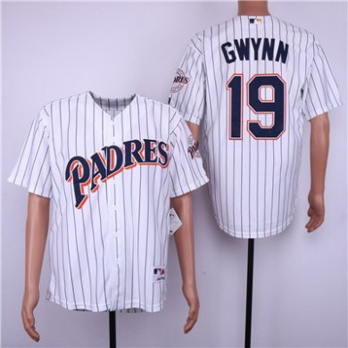 Padres #19 Tony Gwynn White 1991 Turn Back The Clock Jersey