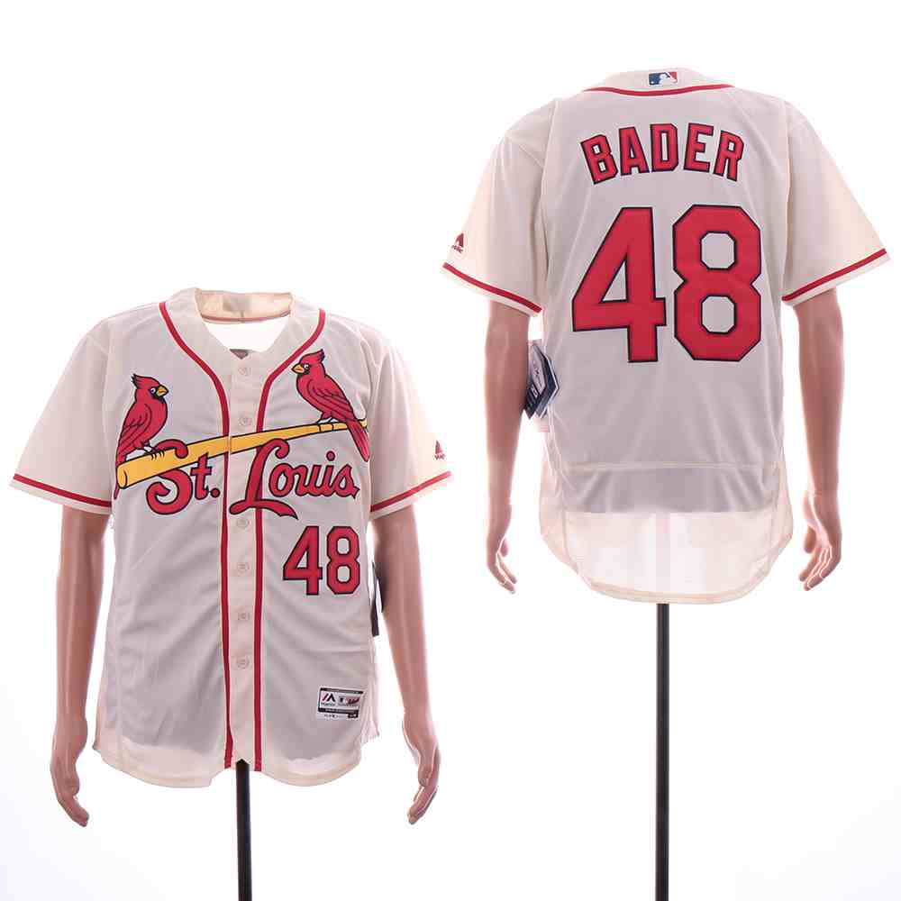 Cardinals 48 Harrison Bader Cream Flexbase Jersey