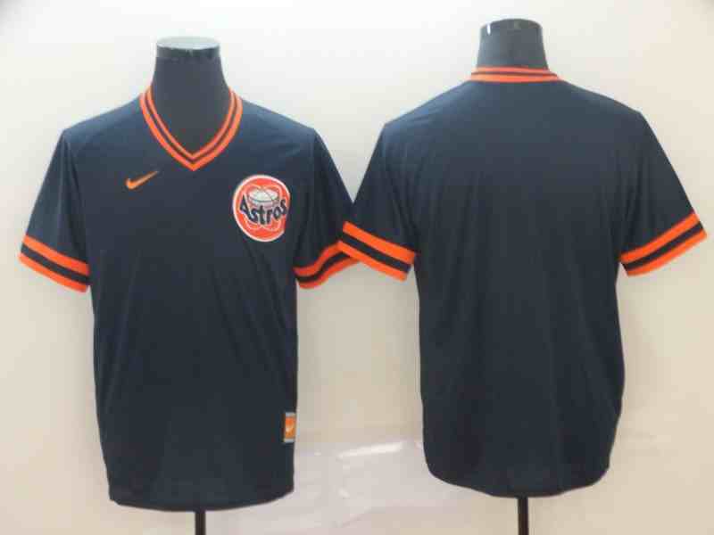 Astros Blank Navy Throwback Jersey