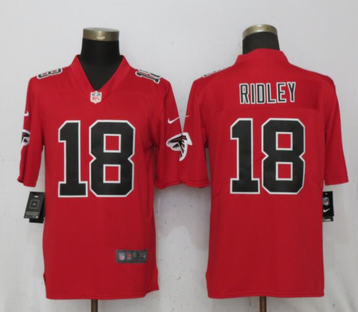Nike Falcons 18 Calvin Ridley Red Youth Color Rush Limited Jersey
