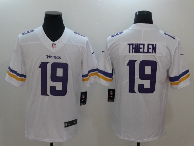Nike Vikings 19 Adam Thielen White Youth Vapor Untouchable Player Limited Jersey