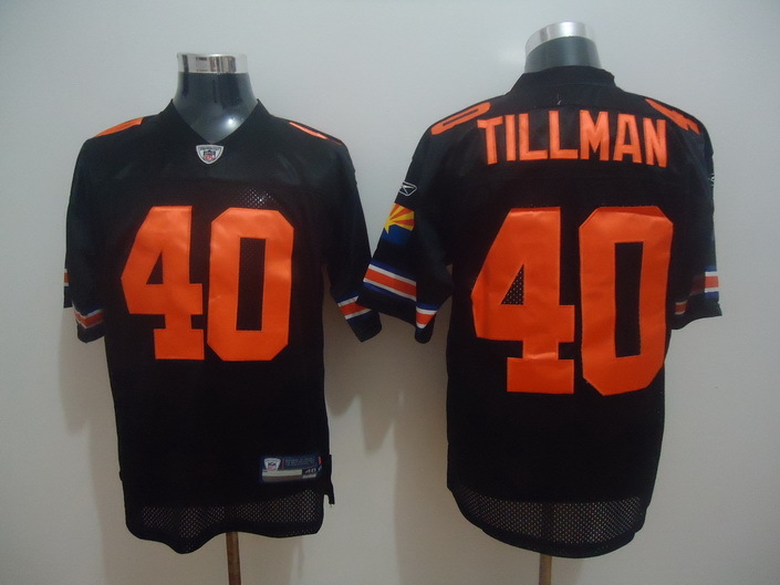 Men's Arizona Cardinals 40 Pat Tillman  Throwback Black Jersey