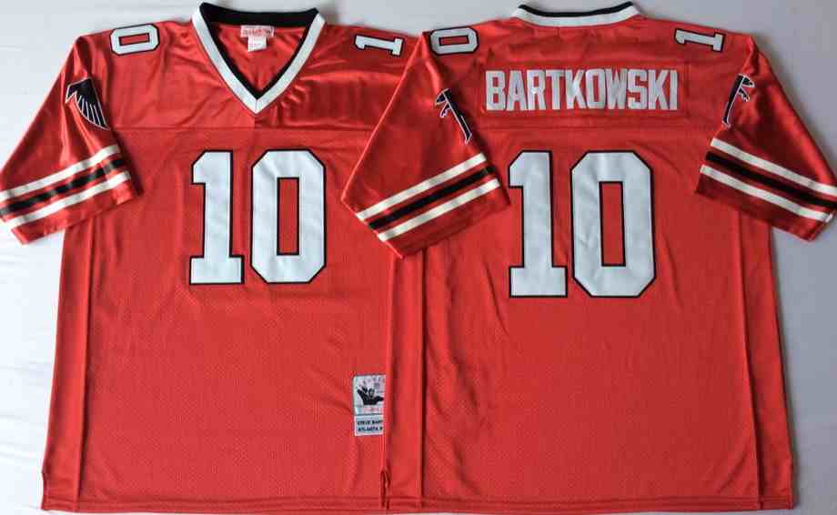 Men's Atlanta Falcons 10 Steve Bartkowski Throwback red Jersey