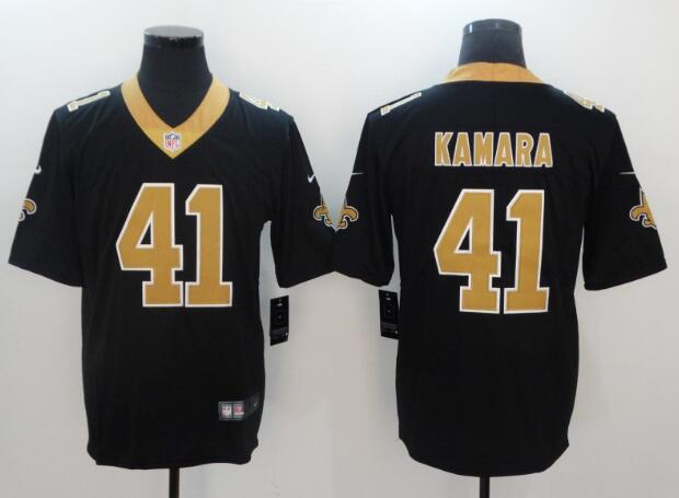 Nike Saints 41 Alvin Kamara Black Mens Stitched NFL Vapor Untouchable Limited Jersey