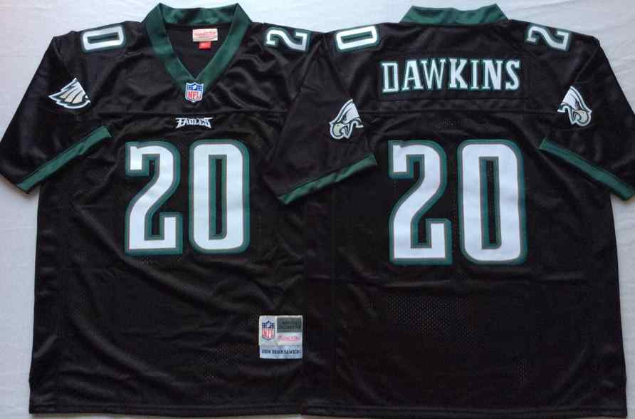 Men's Philadelphia Eagles #20 Brian Dawkins 2004 Throwback Black Jersey