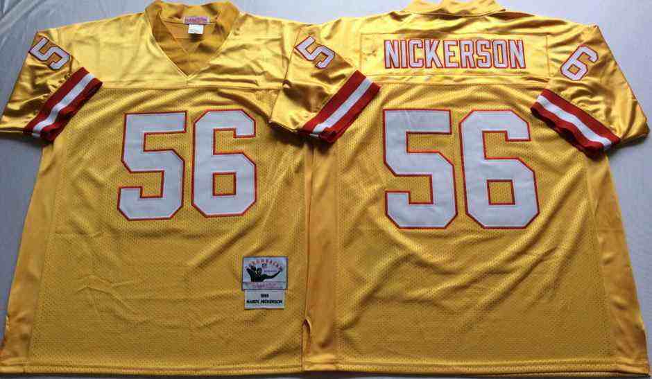 Men's Tampa Bay Buccaneers #56 Hardy Nickerson Throwback Orange Jersey