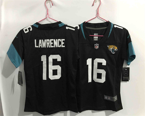 Youth Nike Jaguars 16 Trevor Lawrence Black 2021 Draft Vapor Limited Jersey