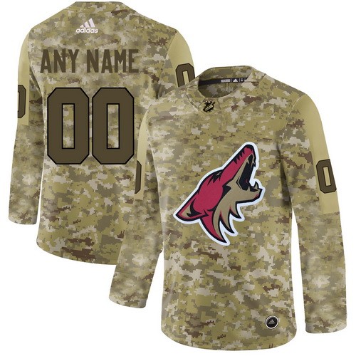 Women's Arizona Coyotes Customized Camo Fashion Authentic Jersey