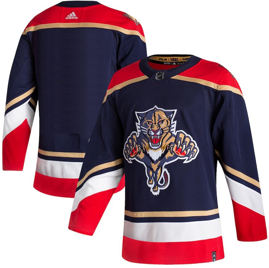 Panthers Blank Navy 2020-21 Reverse Retro Adidas Jersey
