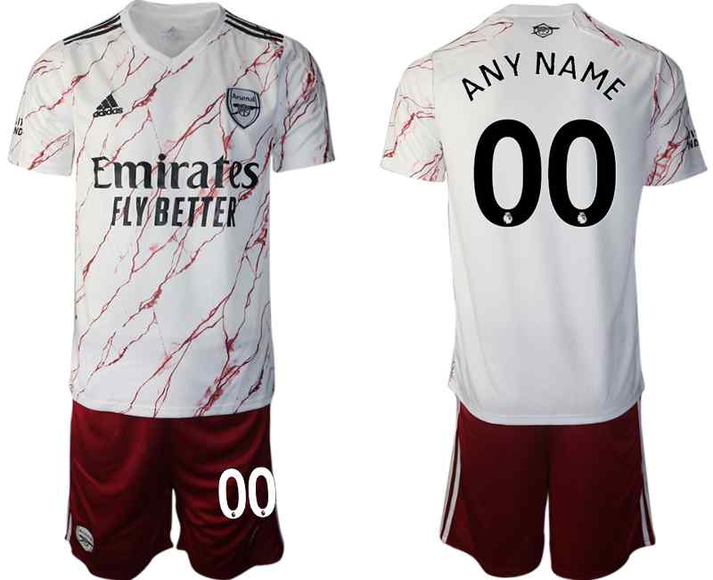 2020-21 Arsenal Customized Away Soccer Jersey