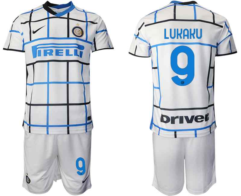 2020-21 Inter Milan 9 LUKAKU Away Soccer Jersey