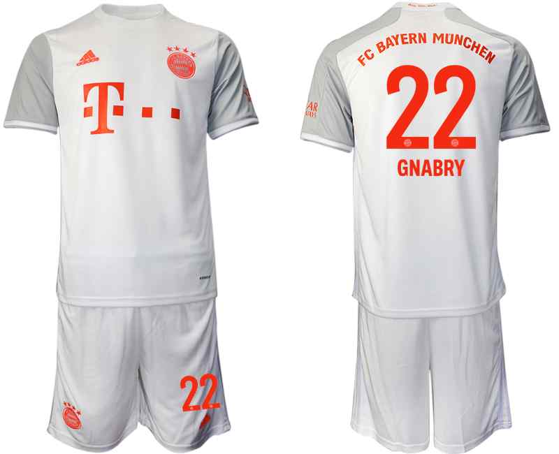 2020-21 Bayern Munich 22 GNABRY Away Soccer Jersey