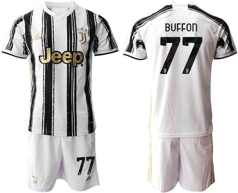 2020-21 Juventus 77 BUFFON Home Soccer Jersey