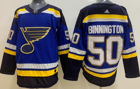 Youth St Louis Blues #50 Jordan Binnington Blue Jersey