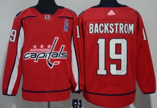 Youth Washington Capitals #19 Nicklas Backstrom Red Jersey