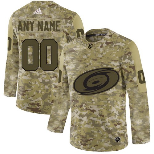Women's Carolina Hurricanes Customized Camo Authentic Jersey