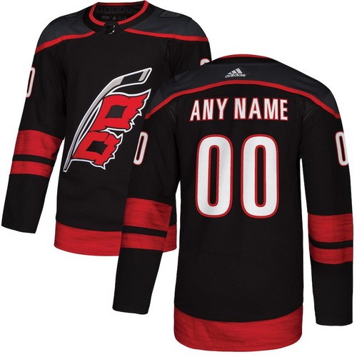 Women's Carolina Hurricanes Customized Black Alternate Authentic Jersey
