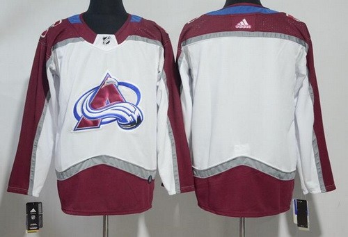 Women's Colorado Avalanche Customized White Authentic Jersey