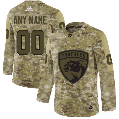 Men's Florida Panthers Customized Camo Authentic Jersey