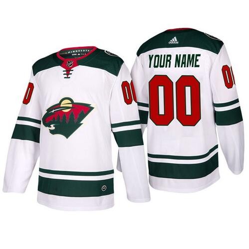 Women's Minnesota Wild Customized White Authentic Jersey