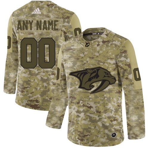Youth Nashville Predators Customized Camo Authentic Jersey