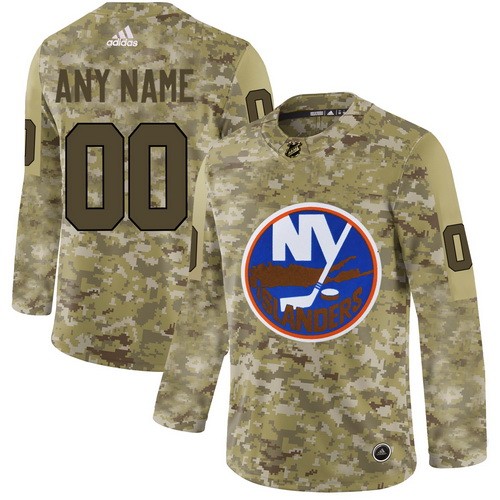 Youth New York Islanders Customized Camo Fashion Authentic Jersey