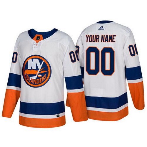 Women's New York Islanders Customized White Authentic Jersey