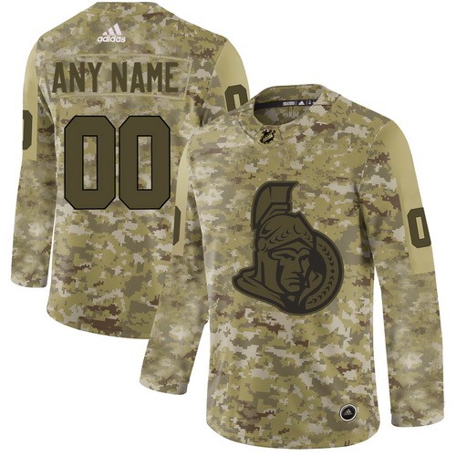 Youth Ottawa Senators Customized Camo Authentic Jersey