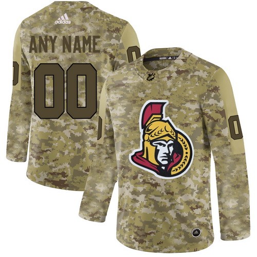 Men's Ottawa Senators Customized Camo Fashion Authentic Jersey