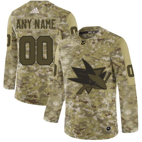 Men's San Jose Sharks Customized Camo Authentic Jersey