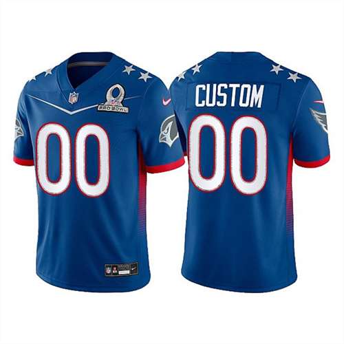 Arizona Cardinals Customized ACTIVE PLAYER Custom 2022 Royal NFC Pro Bowl Stitched Jersey