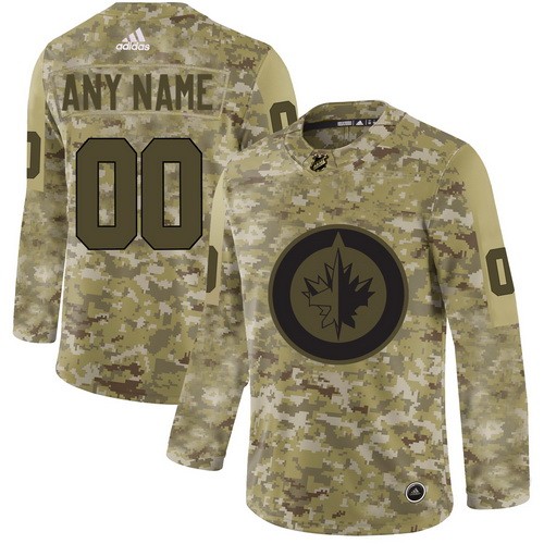 Women's Winnipeg Jets Customized Camo Authentic Jersey