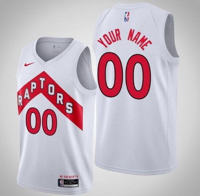 Toronto Raptors Customized White Association Stitched Swingman Jersey