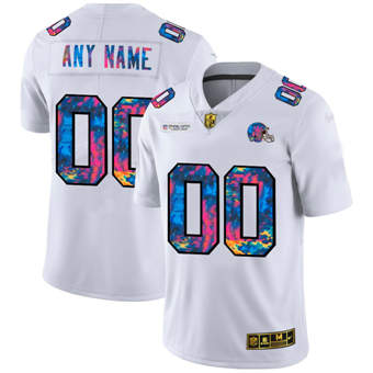 Cleveland Browns Customized 2020 White Crucial Catch Limited Stitched Jersey