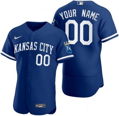 Men's Women Youth Kansas City Royals Customized Royal Authentic Jersey