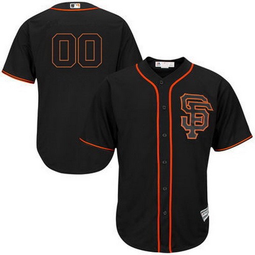 Men's Women Youth San Francisco Giants Customized Black Cool Base Jersey