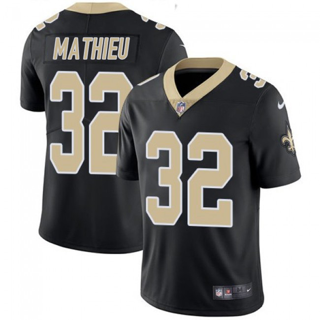 Women's New Orleans Saints 32 Tyrann Mathieu Black Vapor Untouchable Limited Stitched Jerseys
