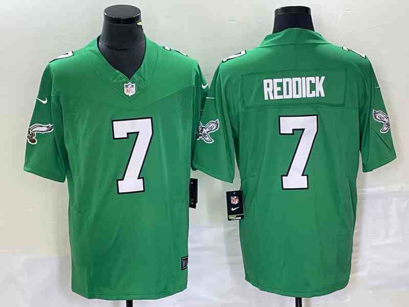 Men's Philadelphia Eagles #7 Haason Reddick Green 2023 F.U.S.E. Vapor Untouchable Stitched Football Jersey