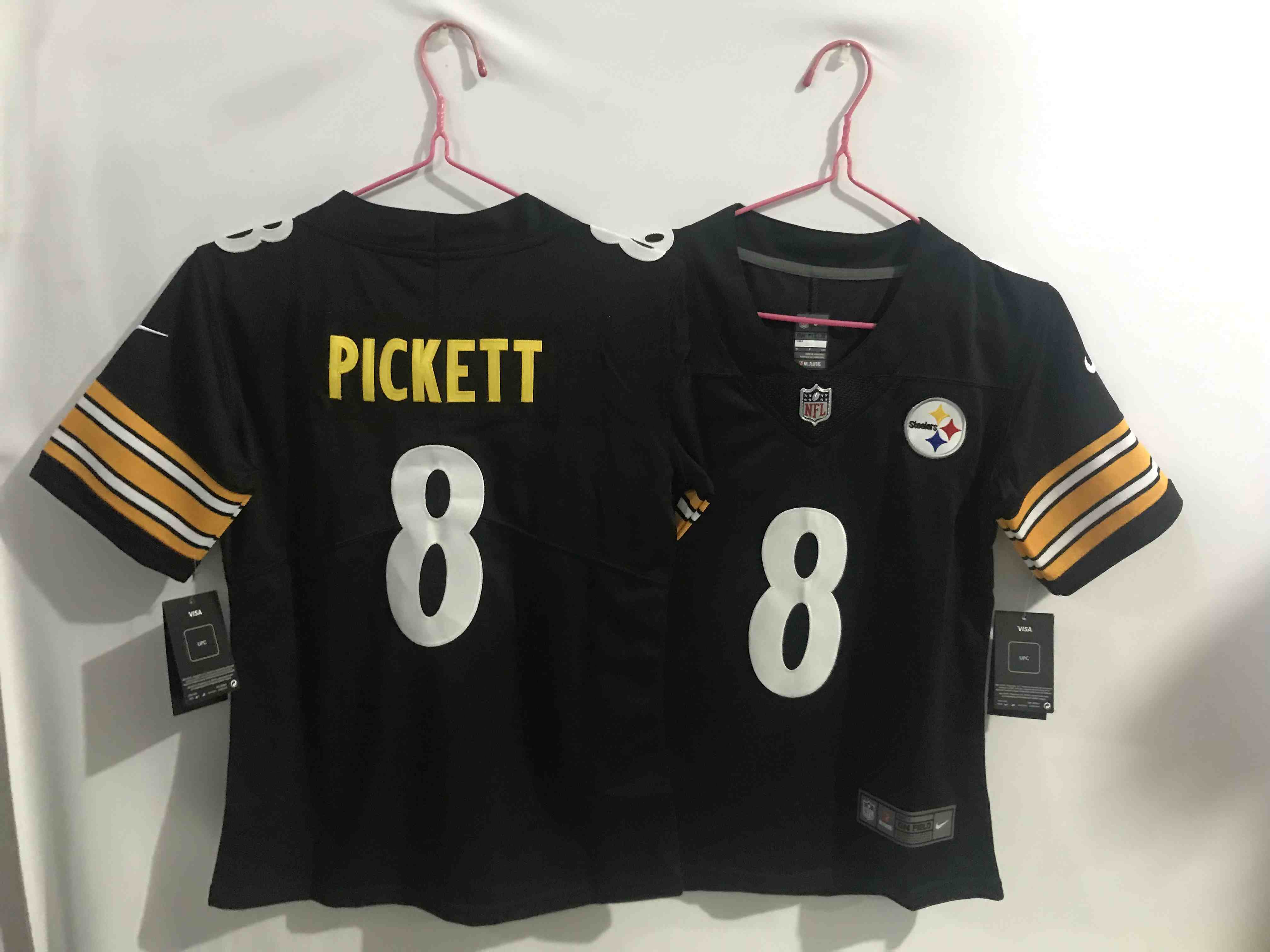 Women's Pittsburgh Steelers #8 Kenny Pickett Black Vapor Untouchable Limited Stitched Jersey