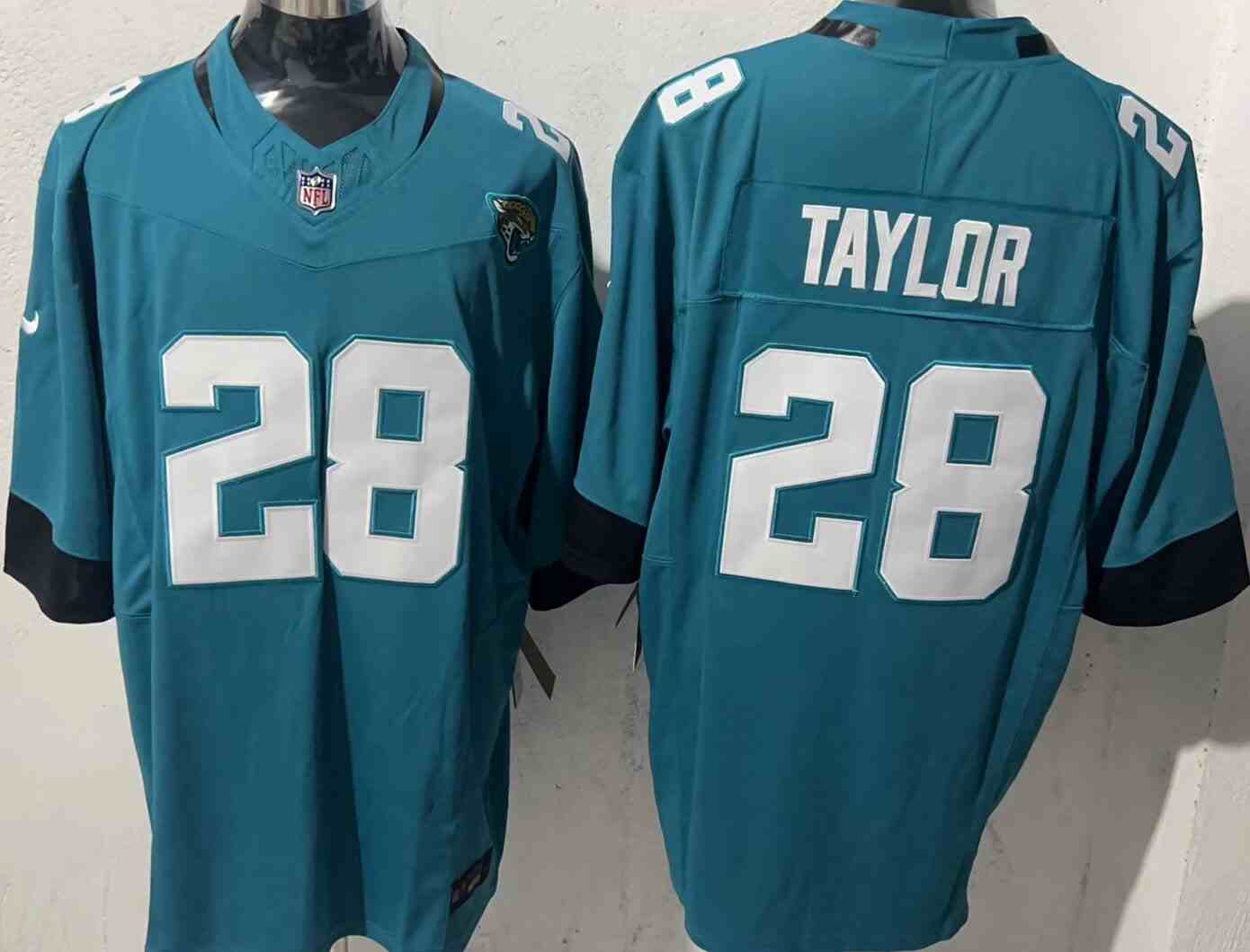 Men's Jacksonville Jaguars #28 Fred Taylor Teal  F.U.S.E. Prowler  Vapor Limited Stitched Football Jersey
