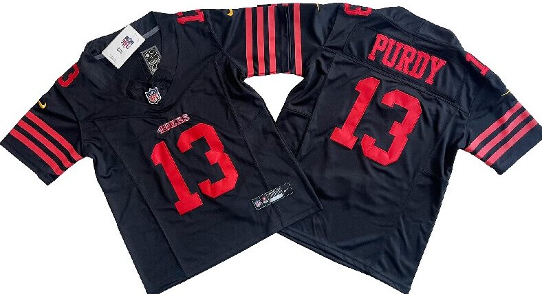 Women's San Francisco 49ers 13# Brock Purdy  Black Vapor F.U.S.E. Limited Jersey