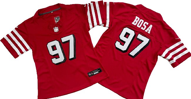 Youth San Francisco 49ers 97# Nick Bosa   Red 2nd F.U.S.E. Limited Jersey