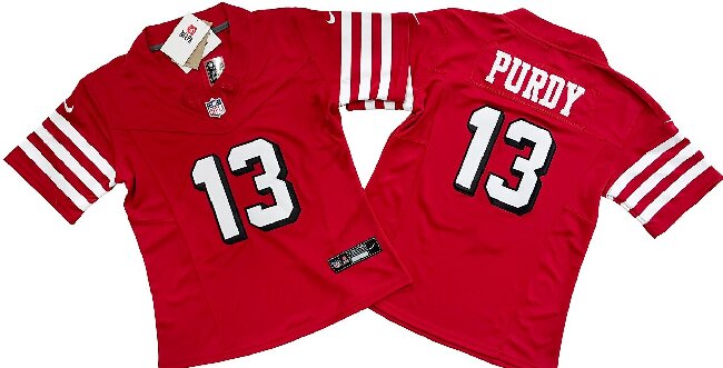 Youth San Francisco 49ers 13# Brock Purdy Red 2nd Vapor F.U.S.E. Limited Jersey