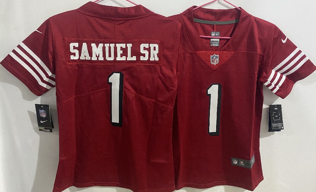 Youth San Francisco 49ers #1 Deebo Samuel Sr. Red Vapor Limited Jersey(Run Small)