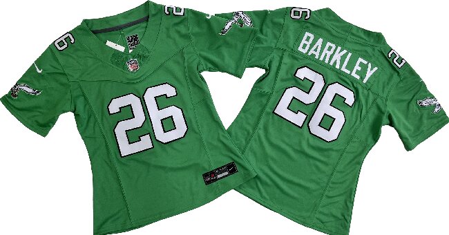 Youth Philadelphia Eagles 26# Saquon Barkley Green Vapor F.U.S.E. Limited Jersey