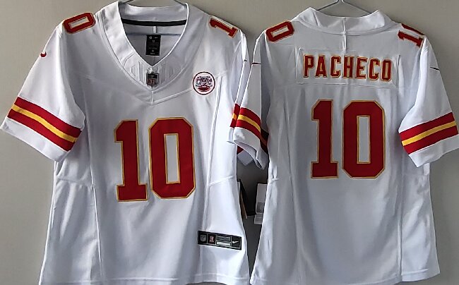 Youth Kansas City Chiefs #10 Isiah Pacheco White Vapor F.U.S.E. Limited Jersey