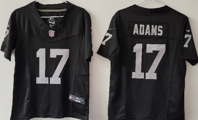 Youth Las Vegas Raiders #17 Davante Adams Black Vapor F.U.S.E. Limited Jersey